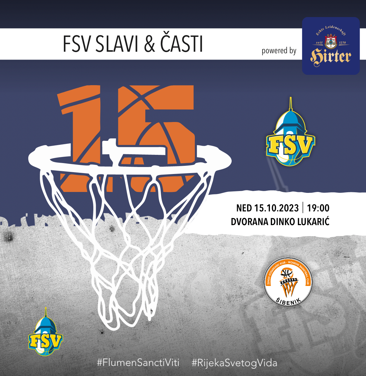 NAJAVA / KK FSV – ŽKK ŠIBENIK