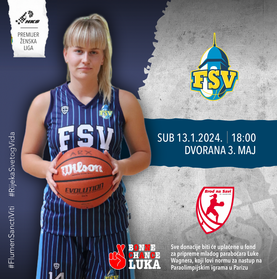 NAJAVA / KK FSV – ŽKK BNS