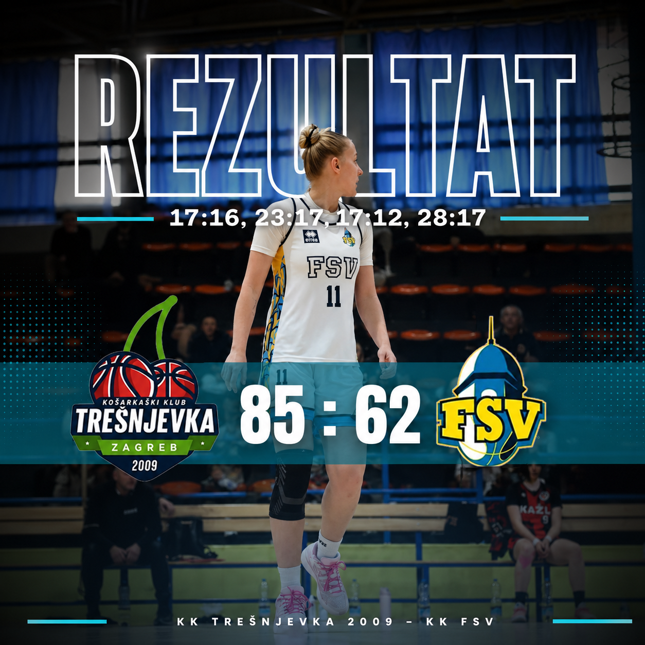 KK Trešnjevka 2009 – KK FSV 85:62